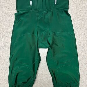 Green Youth Small Football Pants